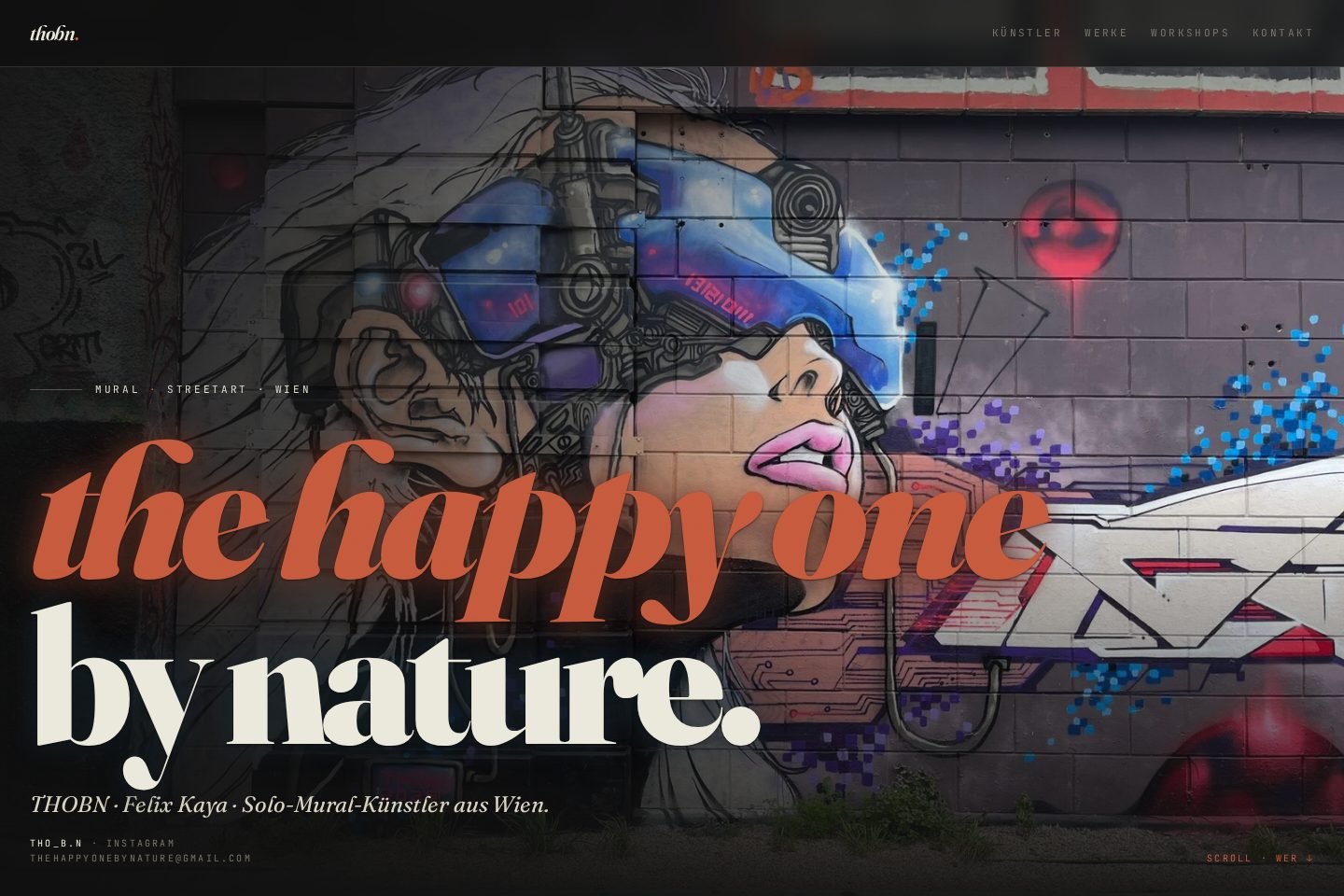 Screenshot der Thomas Hoban Website